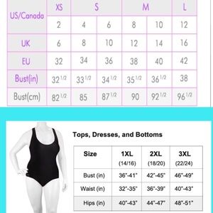 ‼️‼️SIZING CHART AND MEASUREMENTS ‼️‼️